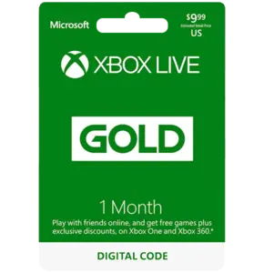 1 Month Xbox Live Gold Membership US Digital Code 