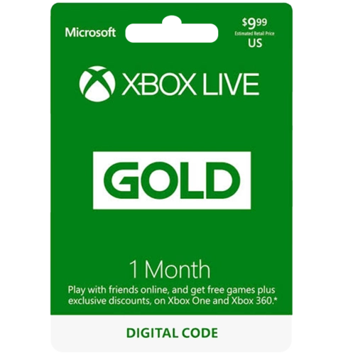 1 Month Xbox Live Gold Membership US Digital Code 
