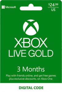 Xbox Live Gold 3 Months US Digital Code 