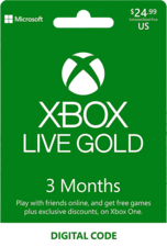 Xbox Live Gold 3 Months US Digital Code 
