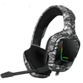Onikuma K20 RGB Gaming Headphone - Grey in Black Pattern