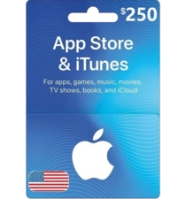 Apple iTunes Gift Card NORTH AMERICA 250$ USD iTunes (29549)