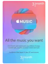 Apple Music 3 Months subscription USA