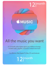 Apple Music 12 Months subscription USA