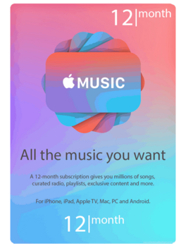 Apple Music 12 Months subscription USA