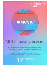 Apple Music 12 Months subscription USA (29624)