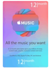 Apple Music 12 Months subscription USA
