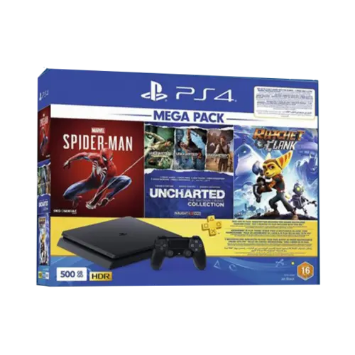 PS4 SLIM 500GB Mega Pack Bundle