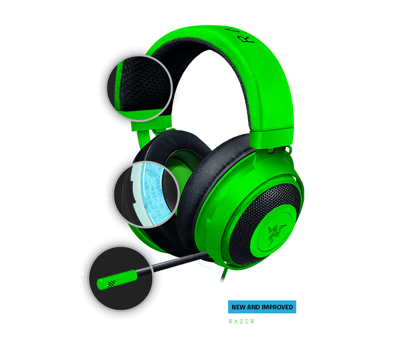 Razer Kraken Gaming Headphone - Green   for sale in Egypt from Games2Egypt