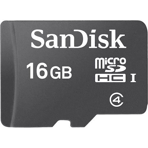 SanDisk  MicroSDHC Flash Memory Card 16gb