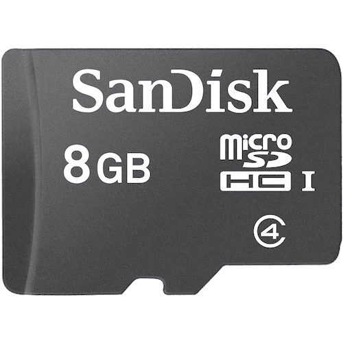 sandisk micro sdhc card 8gb
