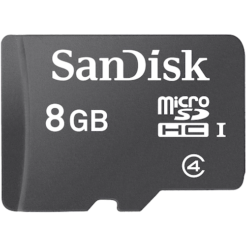 sandisk micro sdhc card 8gb