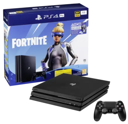 Playstation 4 Pro 1 تيرابايت + كود قسيمة Fortnite
