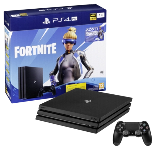 Playstation 4 Pro 1 تيرابايت + كود قسيمة Fortnite