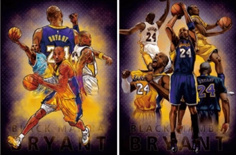 Kobe Bryant NBA 3D Football Poster