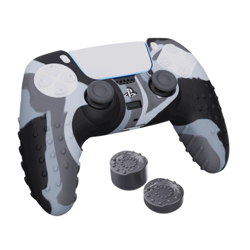 SPARKFOX PS5 Silicone Grip Pack FPS Edition - Camo Grey 