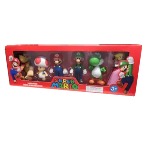 Super Mario: Large Action Figure Special 6 Pack Collection 