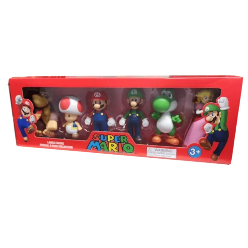 Super Mario: Large Action Figure Special 6 Pack Collection 