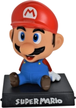 Mario Bobble Head with Stand and Mobile Holder