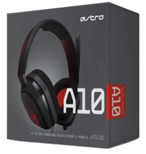 Astro A10 WIRED Gaming Headset - Red and Black