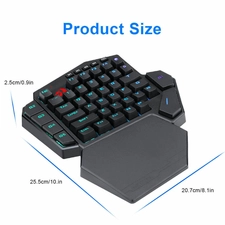 Redragon DITI X K601 RGB One-handed Mechanical Gaming Keyboard