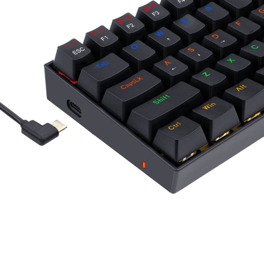  Redragon K606 Rainbow Mechanical Gaming Keyboard blue switch  – image 4