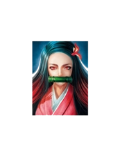 Nezuko Demon Slayer 3D Anime Poster