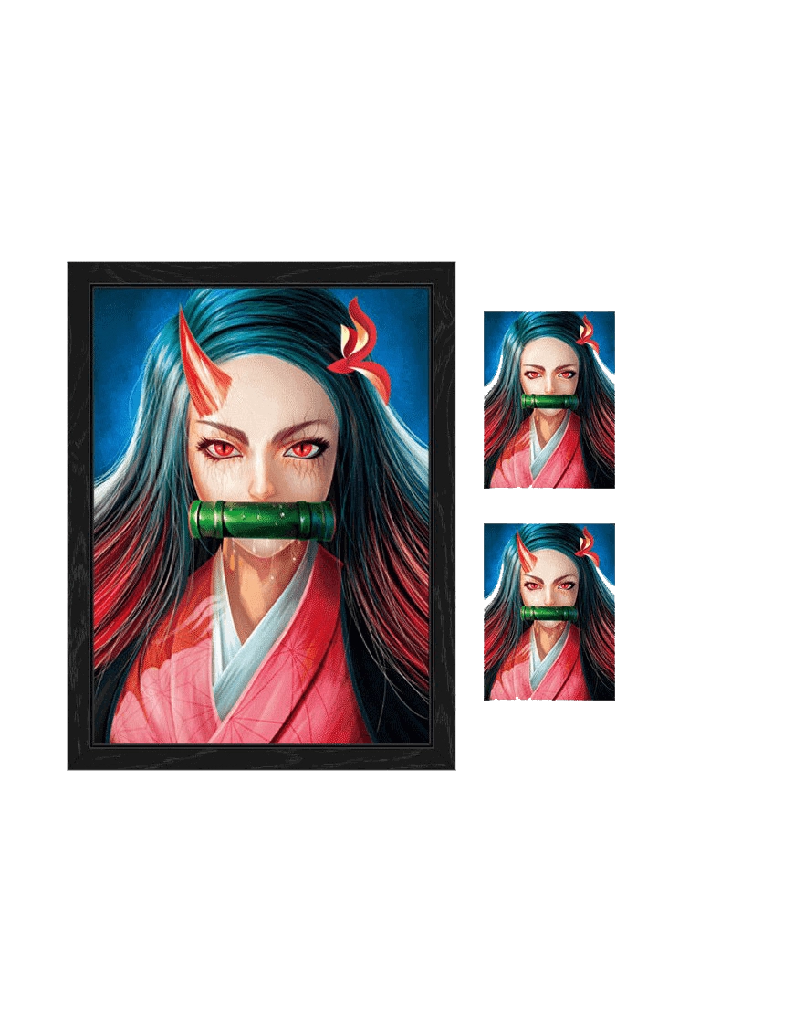 Demon Slayer 3D Anime Poster (V2)  for sale in Egypt from Games2Egypt