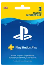 PlayStation Plus 3 Months Membership Subscription UK