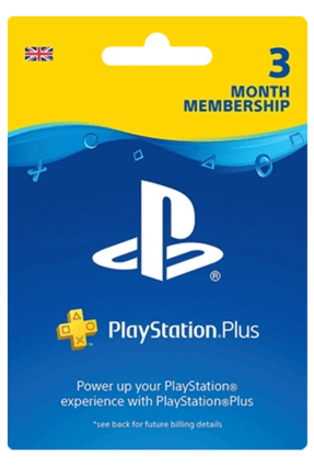 PlayStation Plus 3 Months Membership Subscription UK