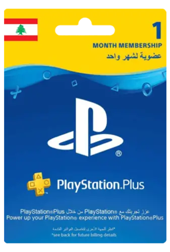 Playstation Plus Membership Lebanon 1 Month