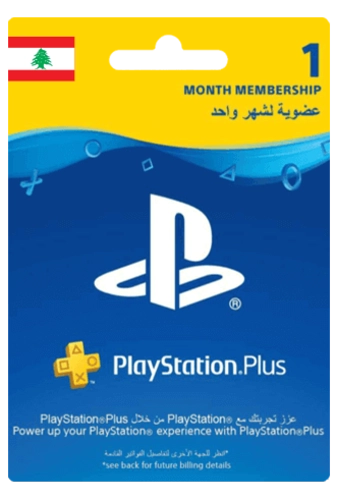 Playstation Plus Membership Lebanon 1 Month