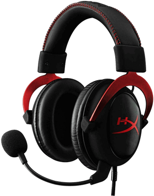 HyperX Cloud II Wired Gaming Headset - Black & Red