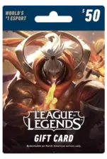 League of Legends Gift Card Riot 50 USD Key NORTH AMERICA (31240)