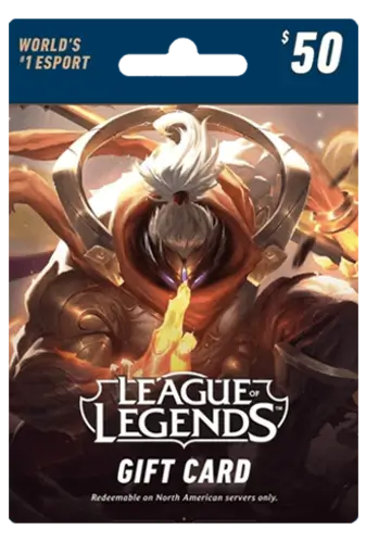 League of Legends Gift Card Riot 50 USD Key NORTH AMERICA