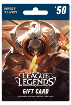 League of Legends Gift Card Riot 50 USD Key NORTH AMERICA