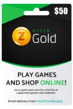 Razer Gold 50$ Global Gift Card -  for sale in Egypt from Games2Egypt