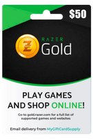 Razer Gold 50$ Global Gift Card