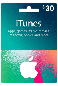 Apple iTunes Gift Card USA $30