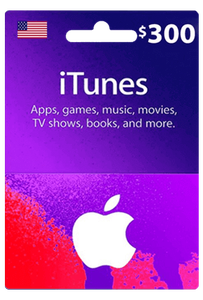 Apple iTunes Gift Card USA $300 -  for sale in Egypt from Games2Egypt