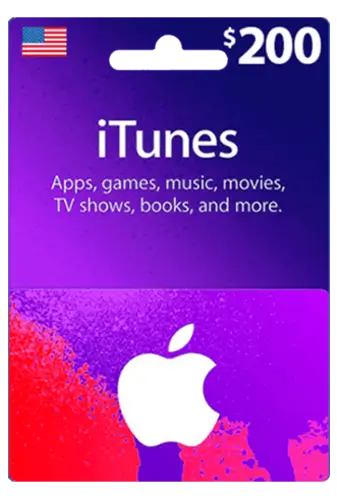 Apple iTunes Gift Card USA $200