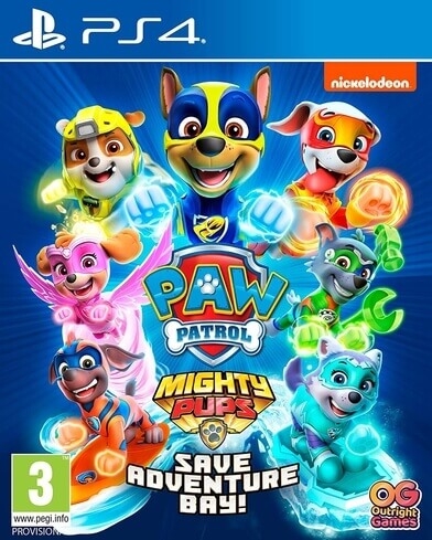 PAW PATROL MIGHTY PUPS SAVE ADVENTURE BAY-PS4 -Used