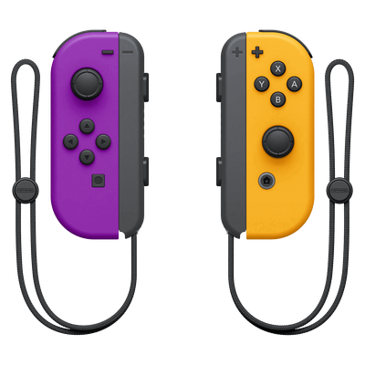Nintendo Switch Joy-Con Neon Purple - Neon Orange
