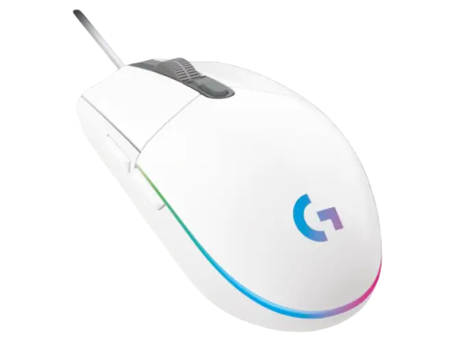 Logitech G203 Wired Gaming Mouse - white
