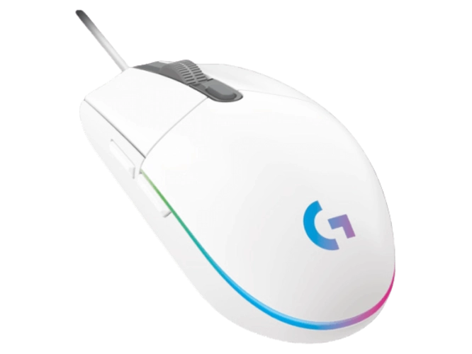 Logitech G203 Wired Gaming Mouse - white