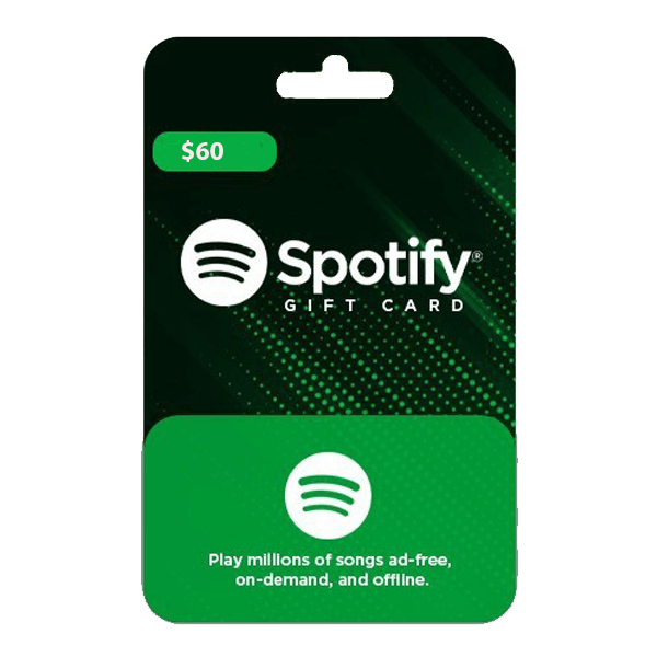 Spotify 60$  for sale in Egypt from Games2Egypt