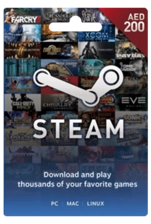 Steam Wallet Gift Card UAE 200 AED (31465)