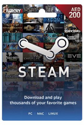Steam Wallet Gift Card UAE 200 AED