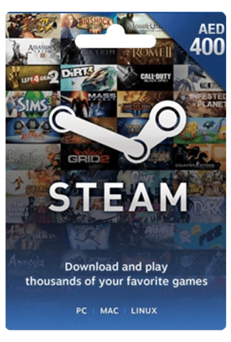 Steam Wallet Gift Card UAE 400 