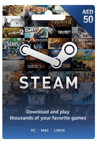 Steam Wallet Gift Card UAE 50 AED